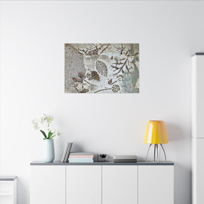 Ceramic Bowl Winter Canvas Art | Japandi Earthy Design