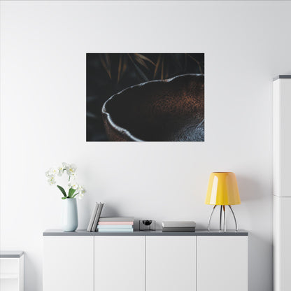 Luxurious Ceramic Bowl Canvas Art - Shadow Zen Dark Japandi