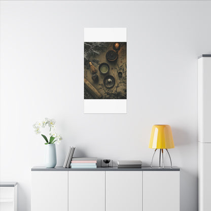 Tea Ceremony Canvas Art | Winter Zen Ukiyo E Inspired Art
