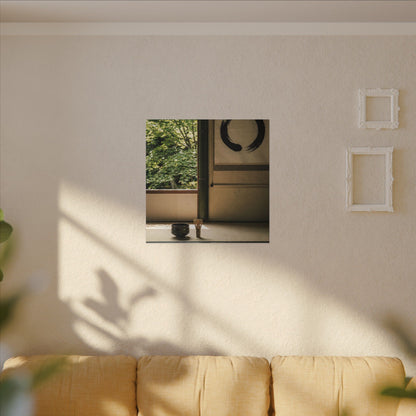 Tea Ceremony Enso Canvas Art | Serene Zen Art