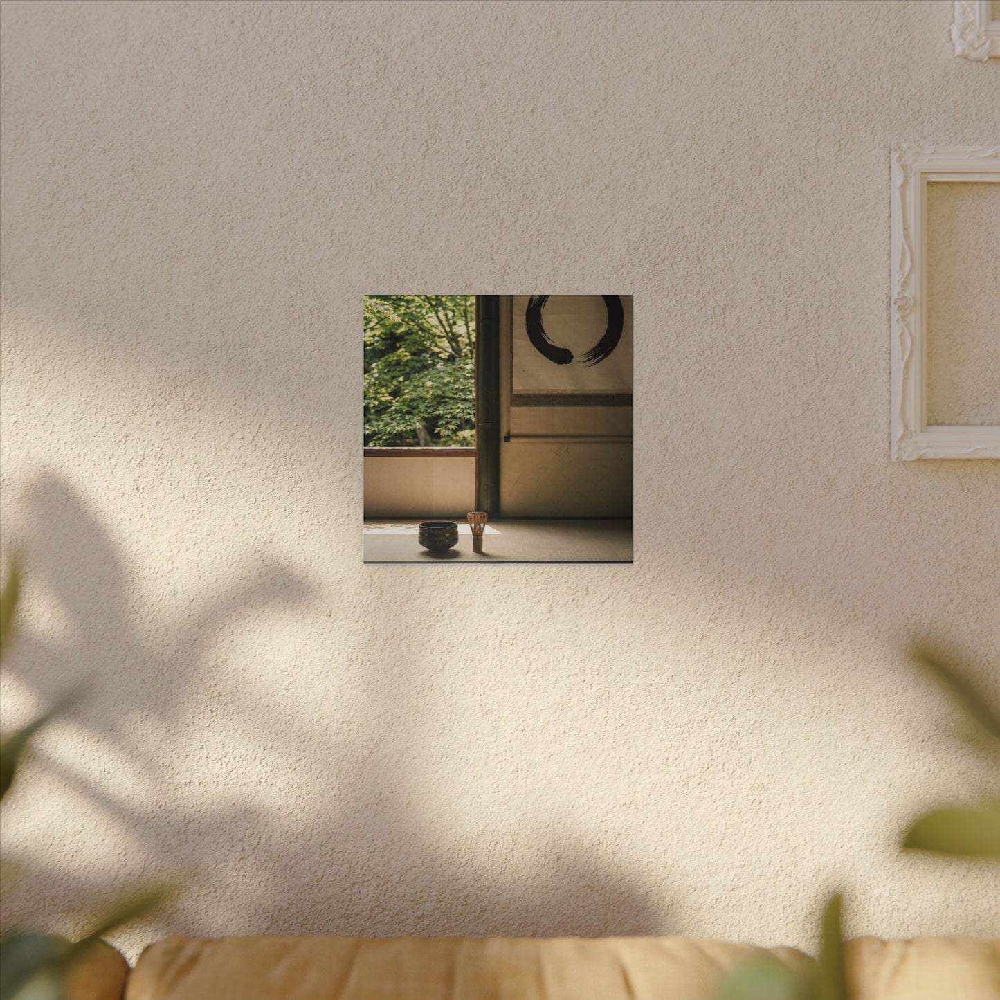 Tea Ceremony Enso Canvas Art | Serene Zen Art