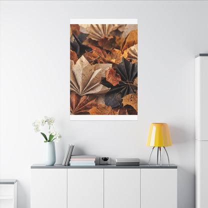 Paper Fold Texture Canvas Art | Elegant Japandi Art