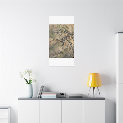 Japandi Shadow Play in Golden Hour | Texture Canvas Art