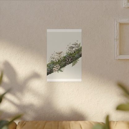 Dried Flowers Spring Canvas Art | Japandi Neutral Design