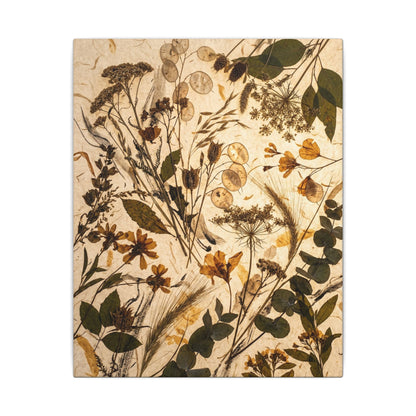 Dried Flowers Summer Canvas Art | Japandi Neutral Design