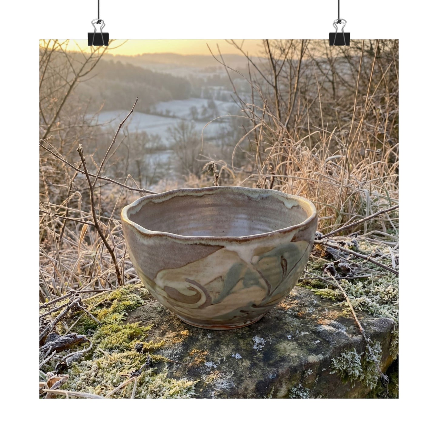 Shibui Ceramic Bowl Wall Art Print - Japandi Japanese Pattern Art Print