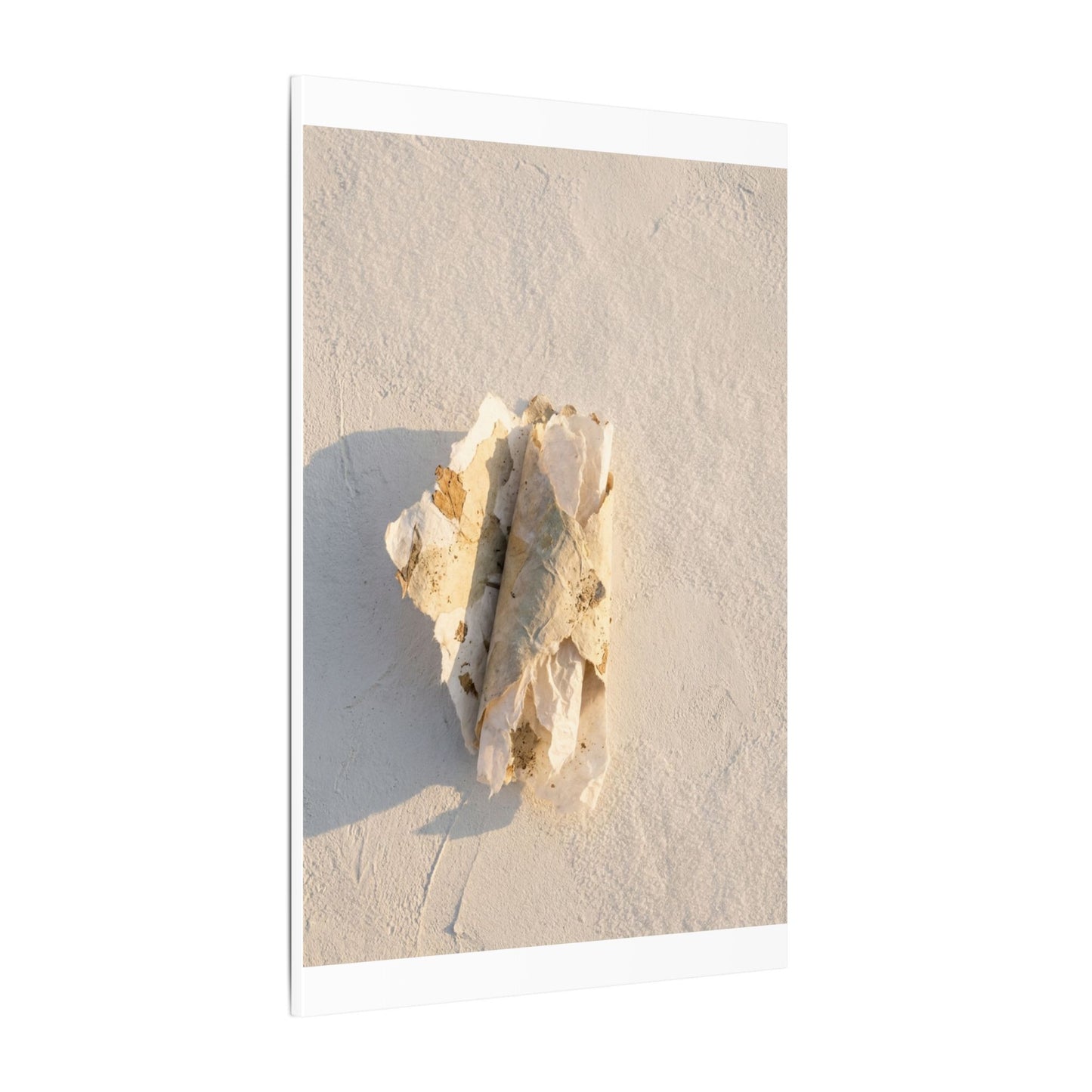 Paper Fold Canvas Art | Winter Japandi Texture Art