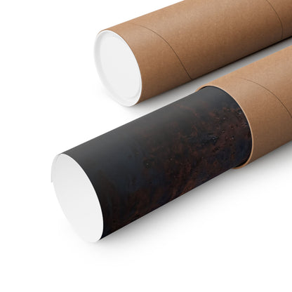 Rust Patina Wall Art Print | Autumn Dark Japandi Shadow Zen Art