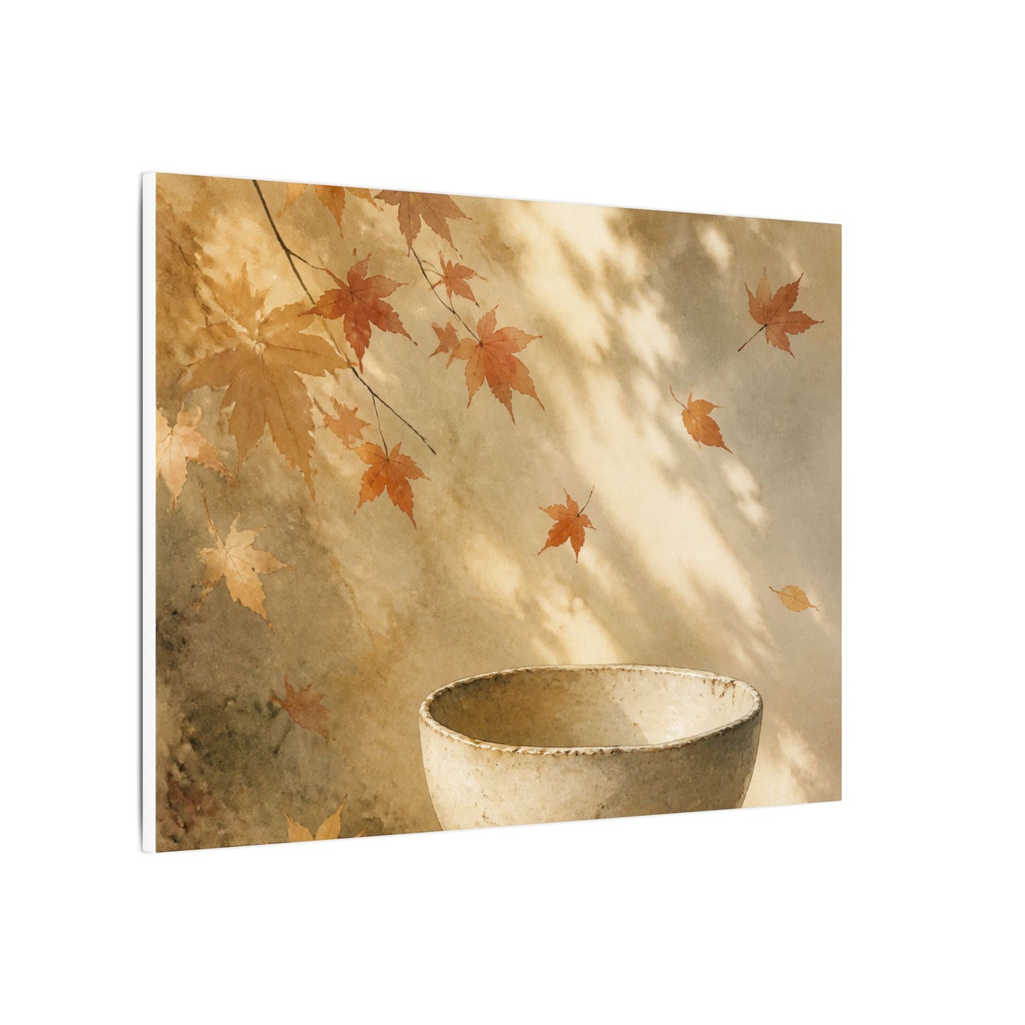 Japandi Ceramic Bowl in Dappled | Watercolor Canvas Art