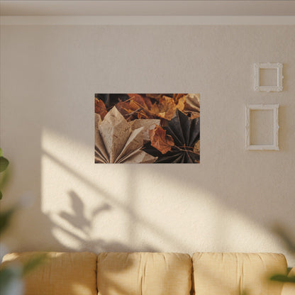 Paper Fold Texture Canvas Art | Elegant Japandi Art