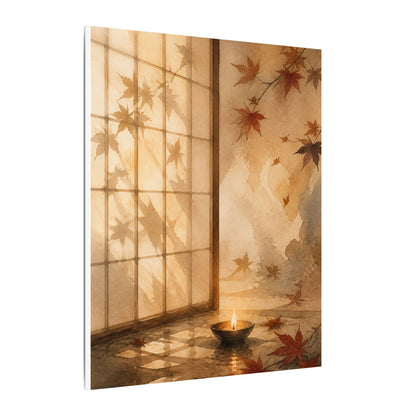 Candlelight Shoji Screen Canvas Art - Japandi Ma
