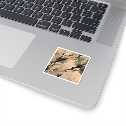 Shadow Play Winter Sticker | Japandi Warm Design