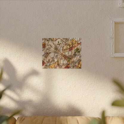 Resilient Paper Fold Canvas Art - Gold Repair Kintsugi