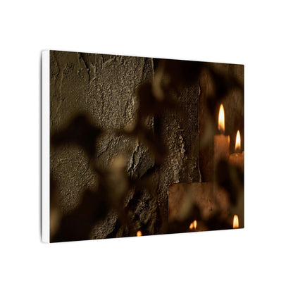 Shadow Play Dark Texture Canvas Art | Moody Dark Japandi Art