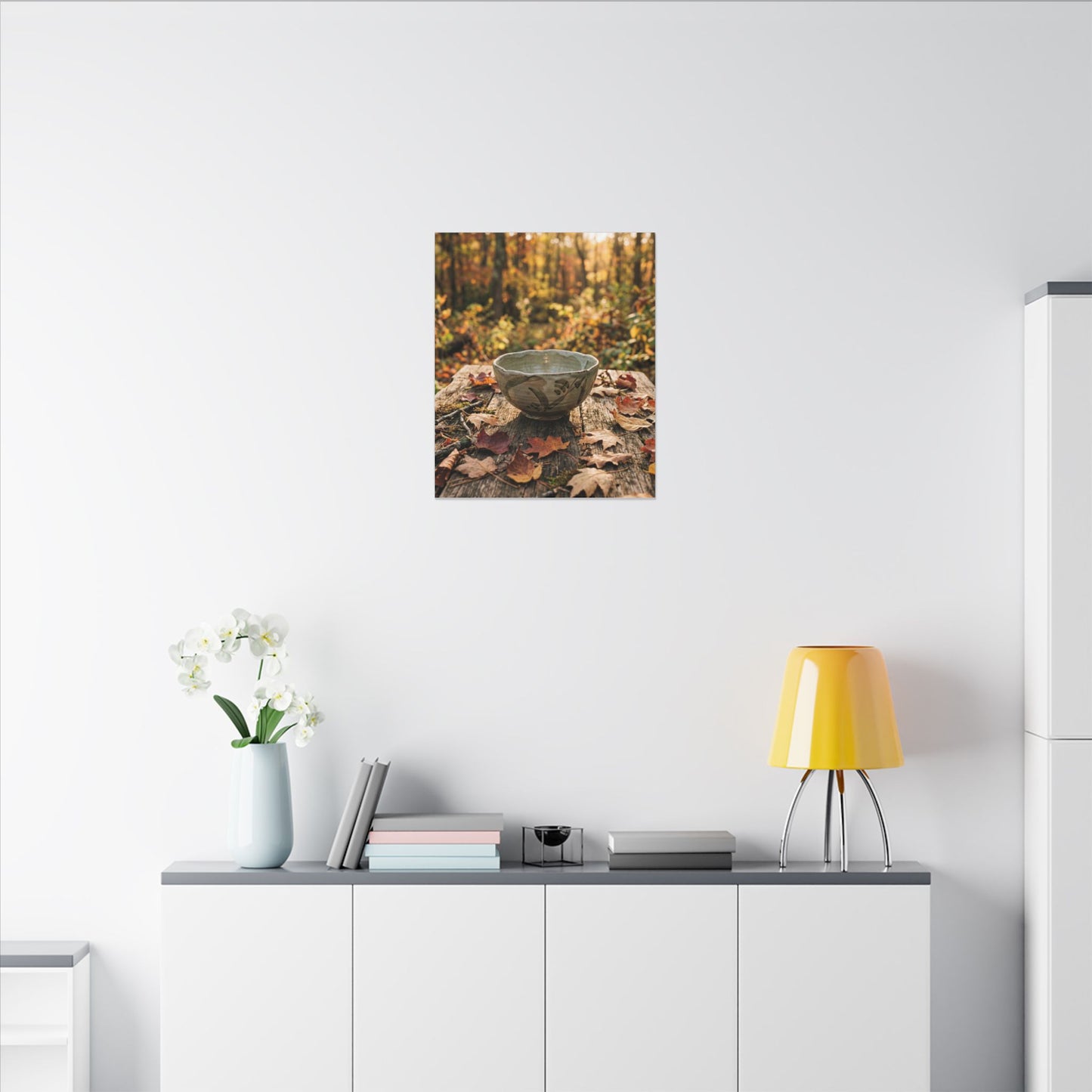 Spring Rock Garden Moody Minimal Canvas Art | Luxurious Decor
