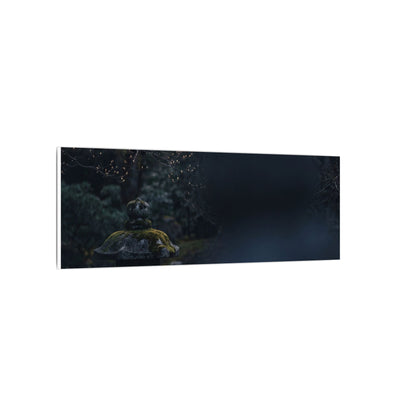 Spring Stone Lantern Moody Minimal Canvas Art | Bold Decor