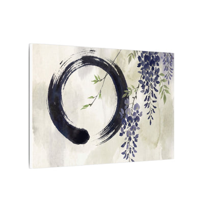 Wisteria Enso Canvas Art | Serene Zen Art