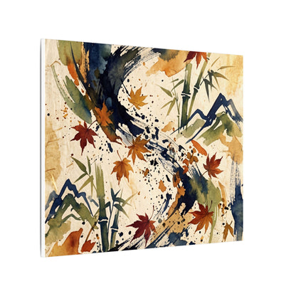 Golden Hour Ink Brushstroke Canvas Art - Zen Shibui