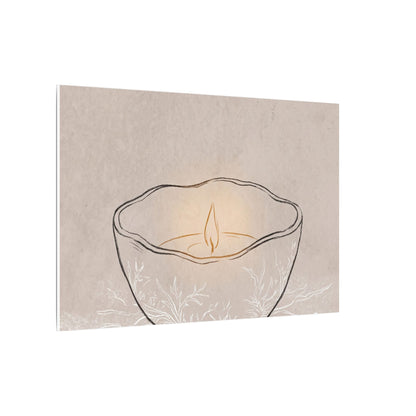 Ceramic Bowl Minimal Line Canvas Art | Neutral Japandi Art