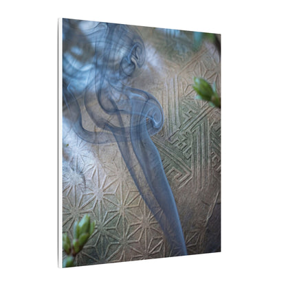 Spring Incense Smoke Japanese Pattern Canvas Art | Neutral Decor