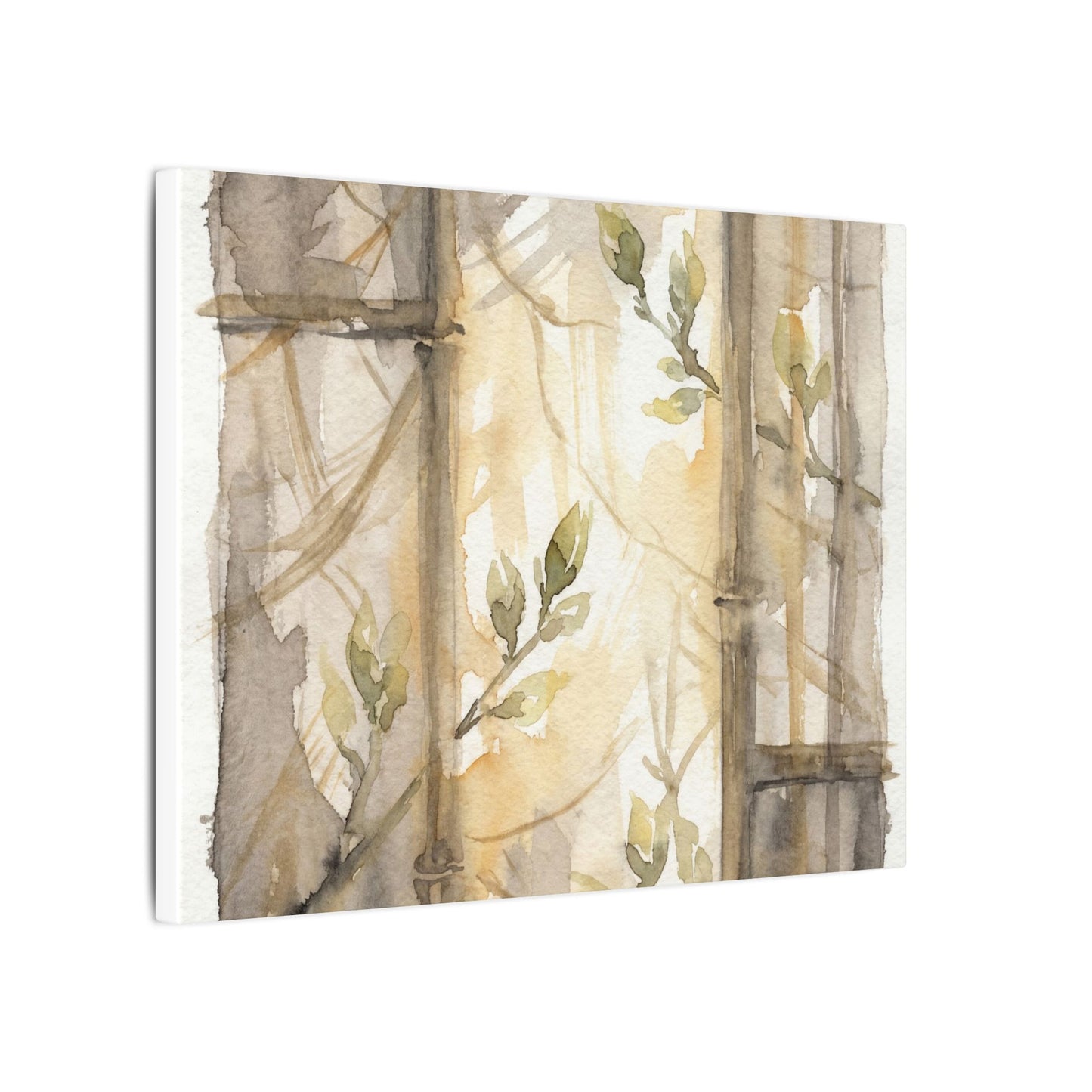 Shoji Screen Spring Canvas Art | Japandi Cozy Design