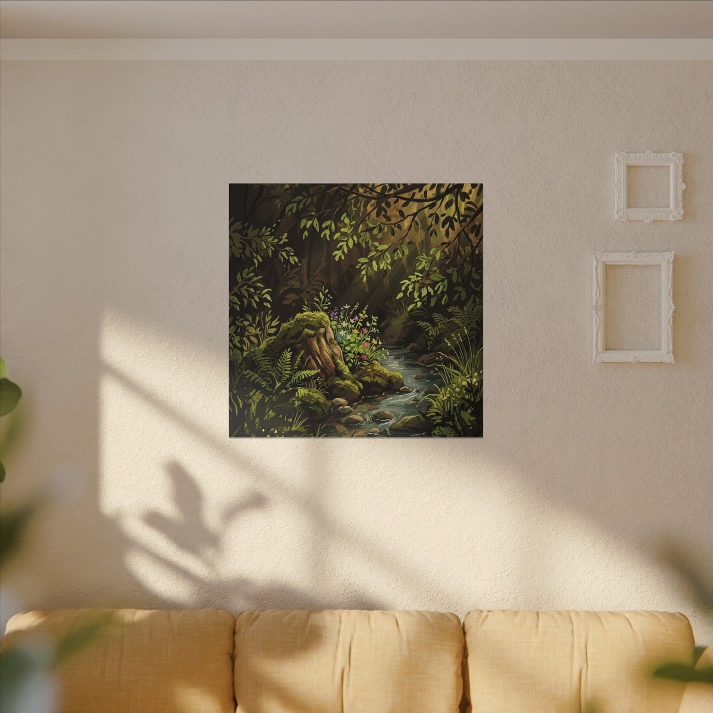 Tea Ceremony Spring Canvas Art | Kintsugi Philosophical Design