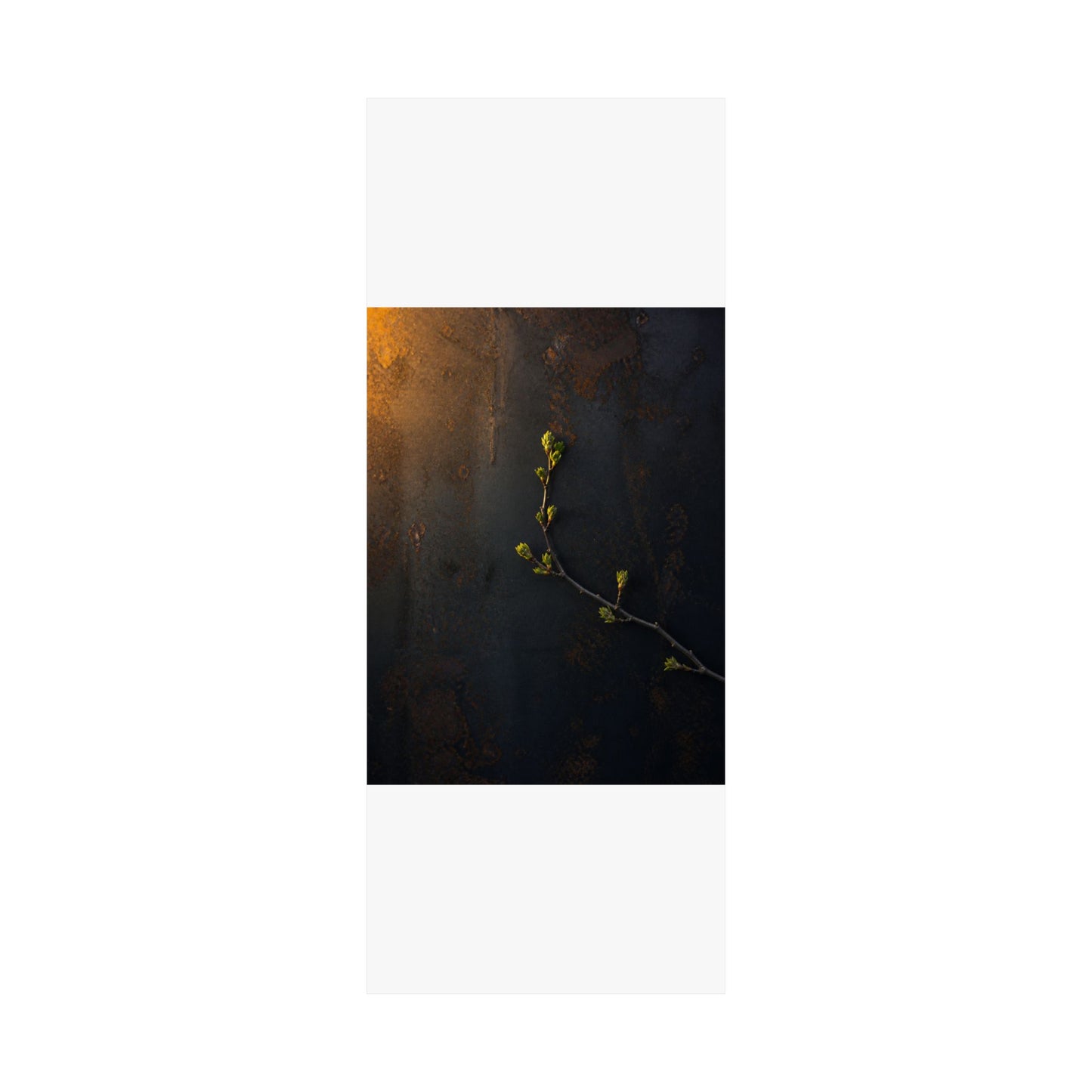 Bold Rust Patina Wall Art Print - Moody Minimal Dark Japandi