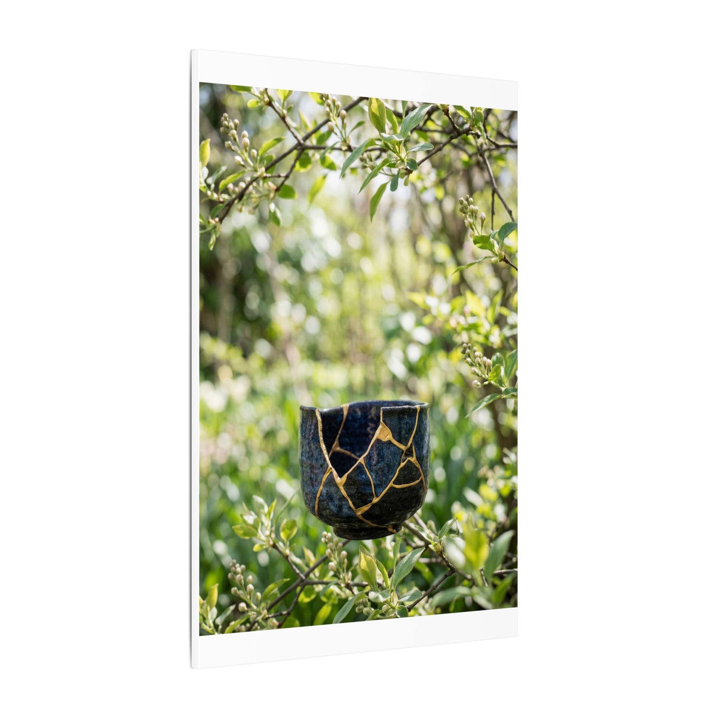 Kintsugi Broken Pottery in Dappled | Broken Beauty Canvas Art