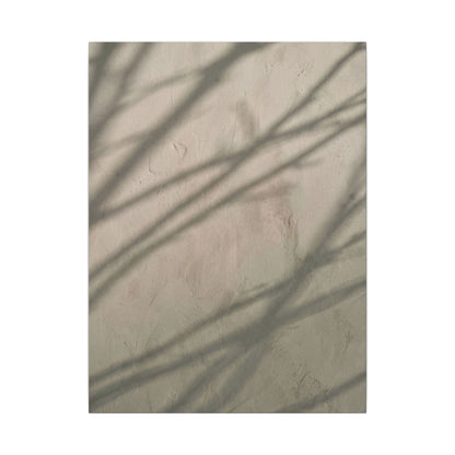 Shadow Play Japanese Pattern Canvas Art | Warm Japandi Art