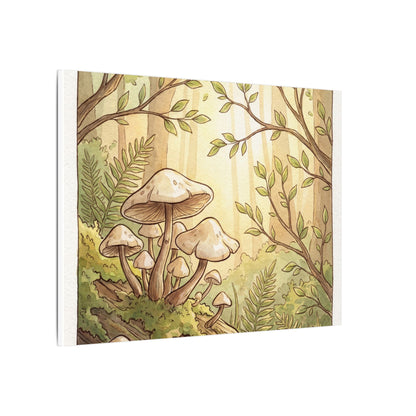 Spring Wild Mushrooms Mushroom Illustration Canvas Art | Cozy Decor