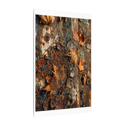 Rust Patina Canvas Art | Autumn Japandi Texture Art
