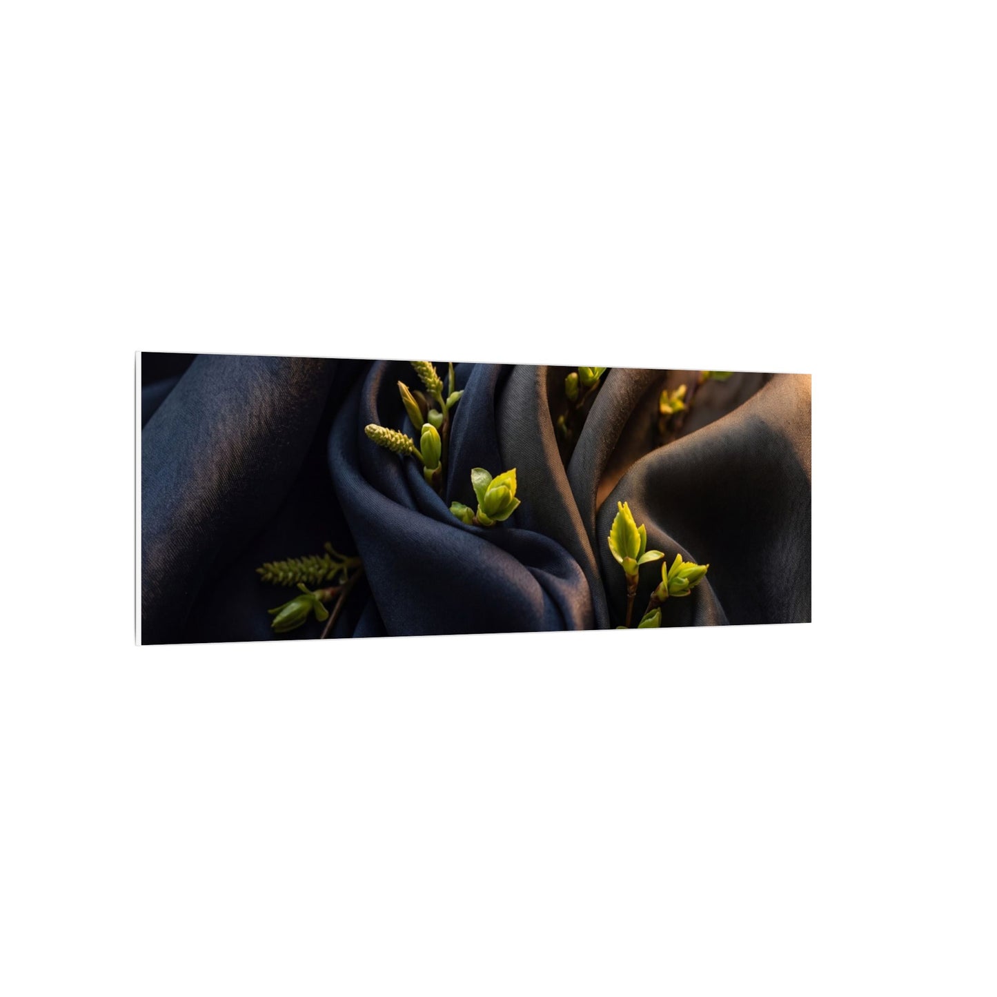Spring Silk Drape Moody Minimal Canvas Art | Luxurious Decor