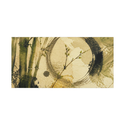Ink Brushstroke Sumi E Canvas Art | Calm Zen Art