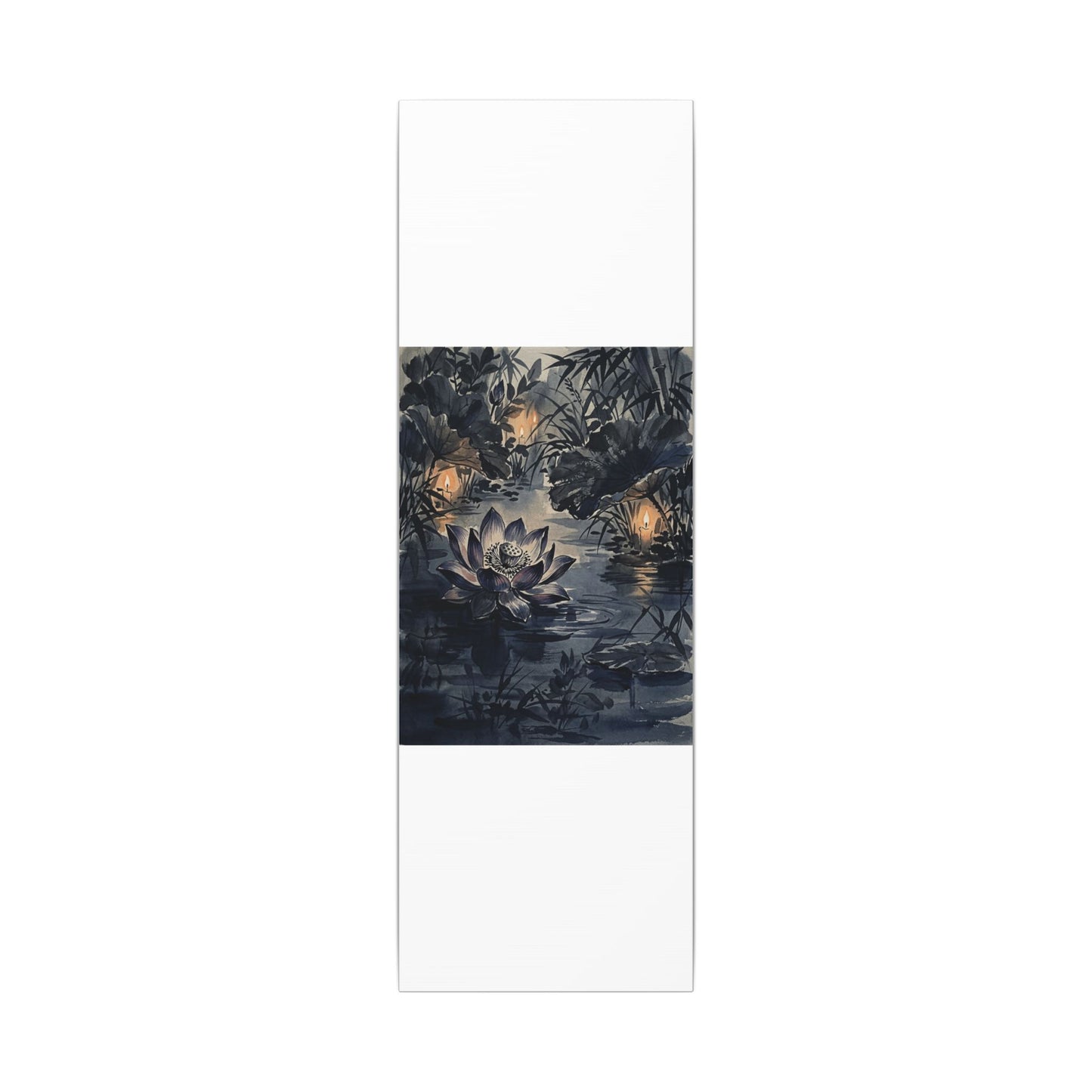 Fukinsei Lotus Flower Canvas Art - Zen Sumi E