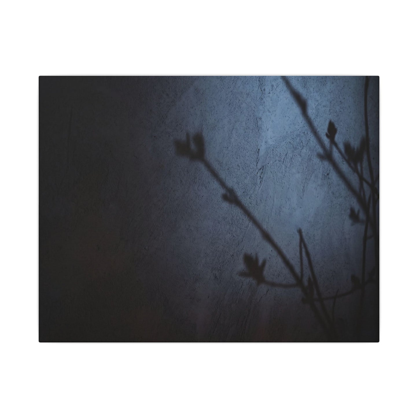 Shadow Play Canvas Art | Spring Dark Japandi Moody Minimal Art