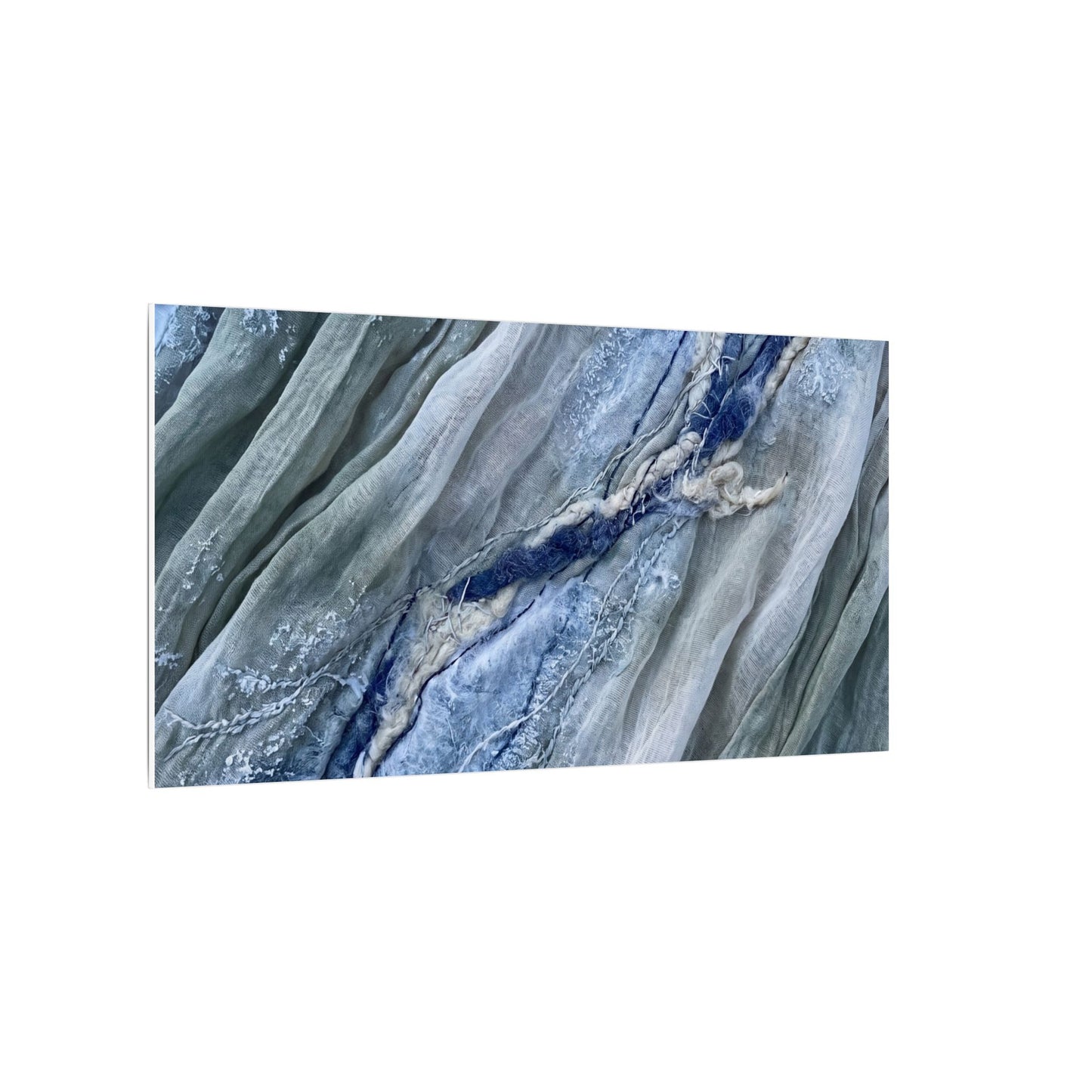 Moonlight Silk Drape Canvas Art - Japandi Mono No Aware