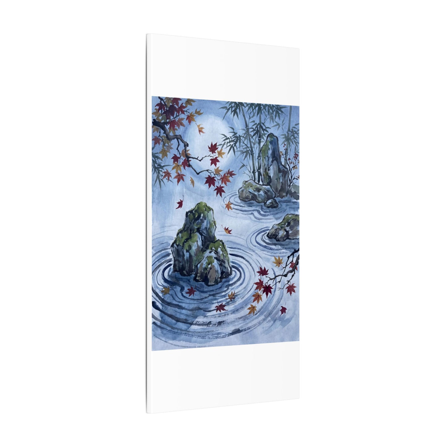 Rock Garden Autumn Canvas Art | Zen Tranquil Design
