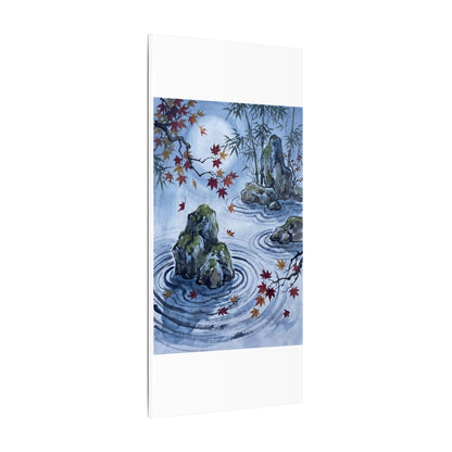 Rock Garden Autumn Canvas Art | Zen Tranquil Design