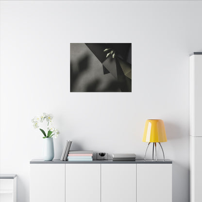 Paper Fold Moody Minimal Canvas Art | Luxurious Dark Japandi Art