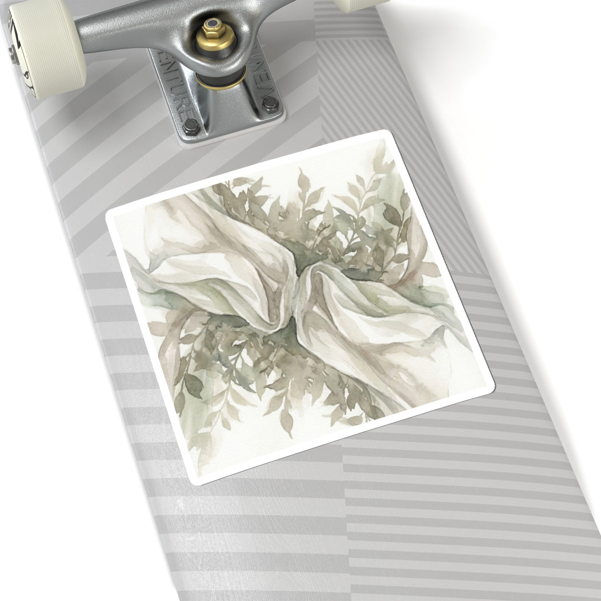 Silk Drape Watercolor Sticker | Cozy Japandi Art Art Print