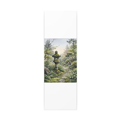 Neutral Stone Lantern Canvas Art - Watercolor Japandi