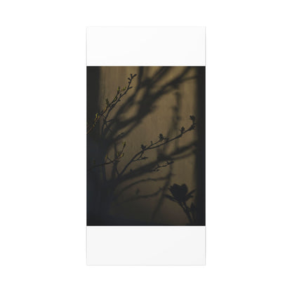 Seijaku Shadow Play Canvas Art - Dark Japandi Charcoal Ink