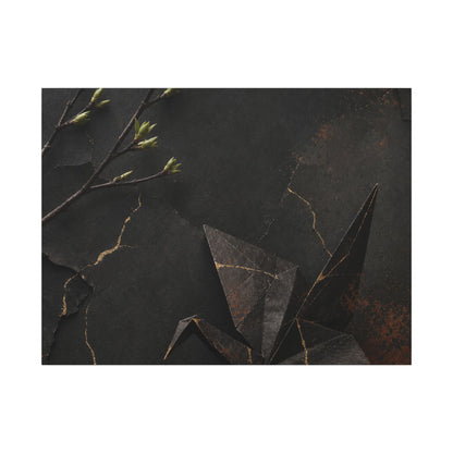 Paper Fold Canvas Art | Spring Kintsugi Broken Beauty Art