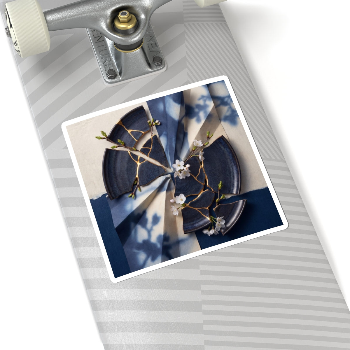 Spring Paper Fold Gold Repair Sticker | Resilient Decor