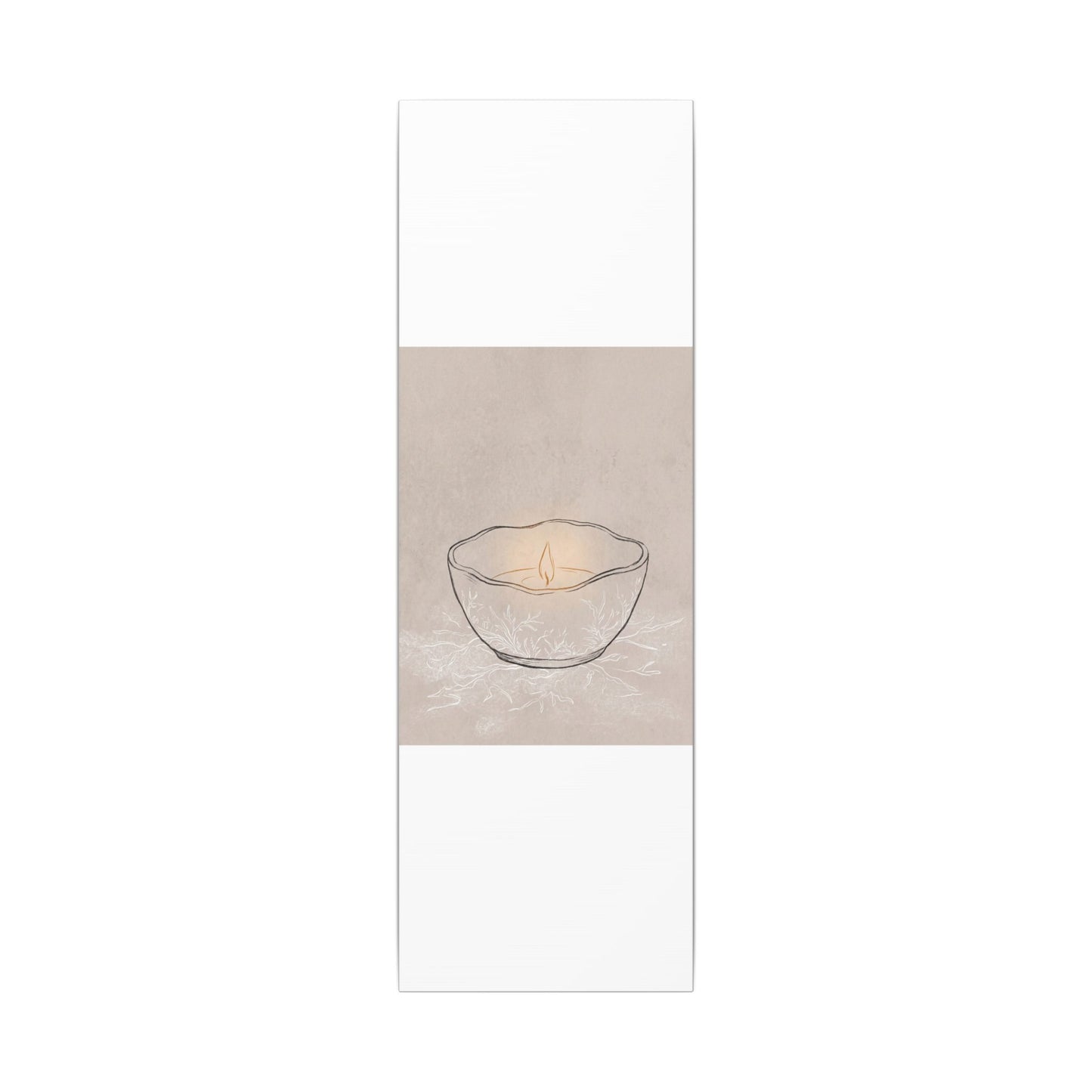 Ceramic Bowl Minimal Line Canvas Art | Neutral Japandi Art