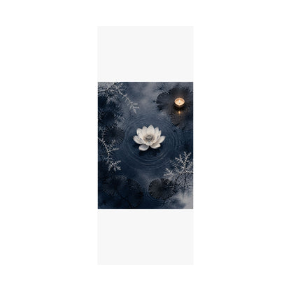Lotus Flower Wall Art Print | Winter Zen Sumi E Art