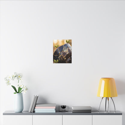 Fukinsei Rust Patina Canvas Art - Kintsugi Gold Repair