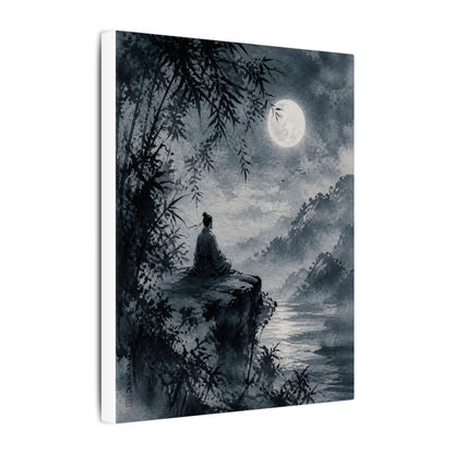 Ink Brushstroke Sumi E Canvas Art | Serene Zen Art