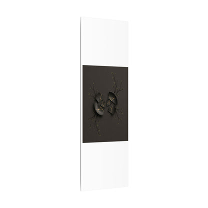 Sophisticated Broken Pottery Canvas Art - Charcoal Ink Dark Japandi