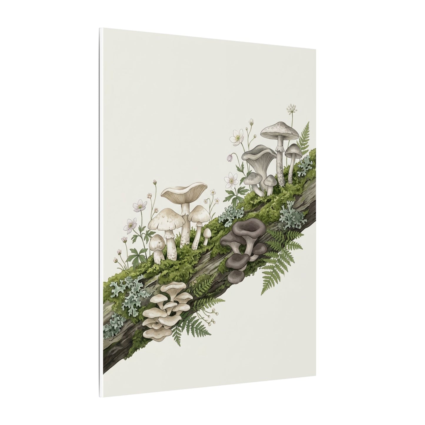 Dried Flowers Spring Canvas Art | Japandi Neutral Design